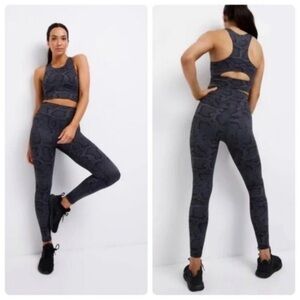 All Fenix Blue Indie Python Charcoal Blue Leggings